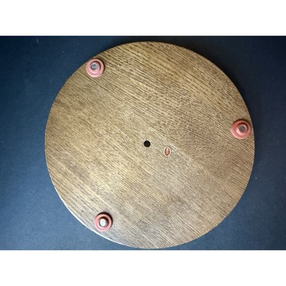 Vintage Fred Roberts & Co Tile Wood Trivet MCM Mod Round Deco 1960s Groovy Retro - Picture 6 of 7